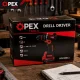 OPEX TOOLS OPX28011 Brushless Cordless Impact Drill 21V 50Nm 2x 3.0Ah