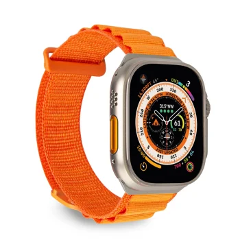 Puro Extreme Nylon Strap for Apple Watch 42 / 44 / 45 / 49 mm, Orange