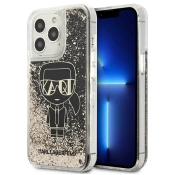 Karl Lagerfeld Liquid Glitter Gatsby Case for iPhone 13 Pro / 13 - Black