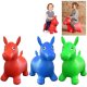 Children Rubber Bouncing Inflatable Toy Horse, Yellow