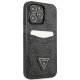 Guess 4G Triangle Logo Cardslot vāciņš iPhone 13 / 13 Pro, melns