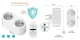 Tuya Wi-Fi Smart Socket Double EU with Power Monitoring, 16A, White