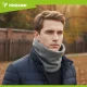 Trizand Warm Fleece Neck Warmer 20674, Unisex Tube Scarf, Grey
