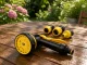 Garden Hose Spray Gun with 10 Modes and Connectors, Yellow/Black