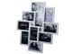Large 3D Photo Frame for 10 Photos, White