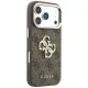 Guess 4G & Big Resin Logo Case for iPhone 18 Pro / 17 Pro, Brown
