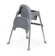 ECOTOYS 2-in-1 Convertible High Chair with Removable Tray, Grey