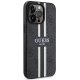 Guess iPhone 13 / 13 Pro vāciņš 4G Printed Stripes MagSafe, melns
