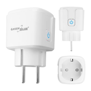 Greenblue GB735 W Smart WiFi Plug with Energy Monitor, 16A/3840W, White