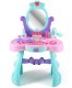 Large Kids Vanity Set for Girls with LED Mirror and Sound Effects 008-937