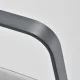 Hairdressing Chair Gabbiano Porto White with Gray Base
