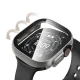 Tech-Protect Defense cases for Apple Watch 49 mm, Titanium & Clear, 2-pack