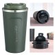 Smart Insulated Travel Mug with LCD Temperature Display, Green