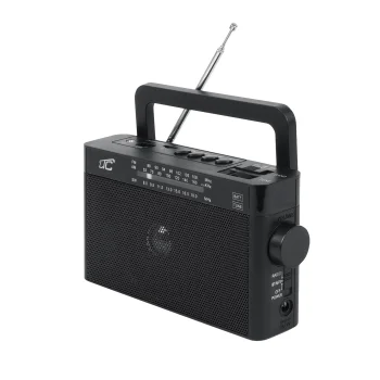 LTC SONA Portable Radio, Bluetooth, FM/AM/SW, USB, microSD, Black