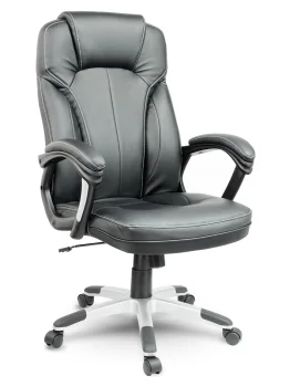 Sofotel 2220 Faux Leather Office Chair, Black