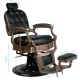 Gabbiano Ernesto Barber Chair Black with Antique Gold Base