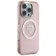 Guess iPhone 16 Pro Max Case IML Metal Mountain Logo MagSafe, Pink