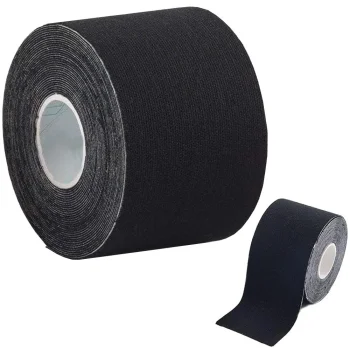 Kinesiology Tape, Rigid Taping Tape, Black, 5cm x 5m