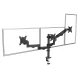 Maclean MC-137 Triple Monitor Desk Mount (17\"-27\", 8kg, Gas Spring), Black