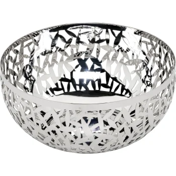 Alessi Cactus Fruit Bowl MSA04/21, 21 cm, Steel, Silver