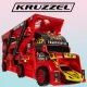 Car Carrier Truck Toy with 6 Die-Cast Cars and Launcher 22515