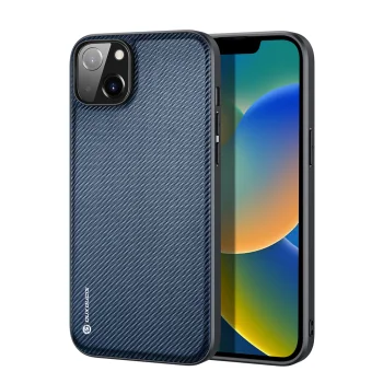 Dėklas Dux Ducis Fino telefonui iPhone 14 Plus, nailonas, mėlynas