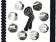 Expandable Garden Hose Set 10-30m with Spray Gun and Hook, Black