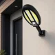 Outdoor Solar LED COB Wall Lamp with Motion Sensor, Black