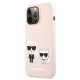 Karl Lagerfeld iPhone 13 / 13 Pro Case Silicone Karl & Choupette, Light Pink