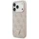 Guess Leather 4G Triangle Strass MagSafe Case for iPhone 18 Pro / 17 Pro, Pink