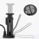 Rockbros 42610002001 Floor Bicycle Pump with Pressure Gauge, Black