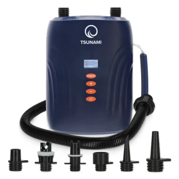 4Fizjo TSUNAMI 20 PSI Electric SUP Board Pump with Battery, Blue