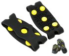 Anti-Slip Ice Cleats with 10 Spikes for Shoes, Size 36-41
