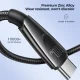 Joyroom Pioneer Series SA31-AC6 USB-A to USB-C Cable 100W 1.2m Black