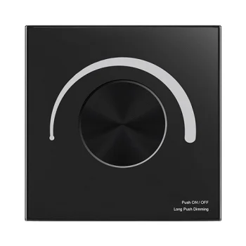 Smart Rotary Dimmer Switch TS-K(WT) Wi-Fi Tuya Triac Glass Panel
