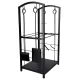 Metal Fireplace Log Rack with Fireplace Tool Set