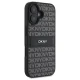 DKNY iPhone 16 Case Texture Pattern Tonal Stripe, Black