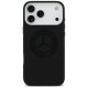 Mercedes Silicone Vintage Logo MagSafe Case for iPhone 17 Pro Max, Black