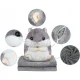 Plush Hamster with Blanket, 2-in-1 Toy