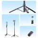 Orico SPM215 Selfie Stick Tripod with Bluetooth 5.2, 215cm, Black