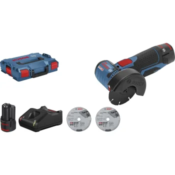 Cordless Angle Grinder Bosch GWS 12V-76, 76 mm, 2x 3.0Ah