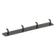 Wall-Mounted Bathroom Hook Rack with 4 Hooks, Black