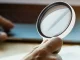 Handheld Magnifying Glass with LED Light & 3 Interchangeable Lenses, White