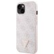 Guess GUHCP13MP4TDSCPP case for iPhone 13 - pink Crossbody 4G Metal Logo