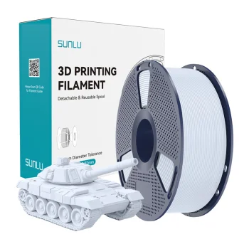 Sunlu PLA+ High-Speed 3D Printer Filament 1.75 mm, White