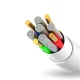 Dudao USB / Apple Iphone Lightning Data Charging Cable, 3A 1m, White