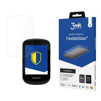 Garmin Edge 530 3MK Antimicrobial Hybrid Flexible Glass Tempered Screen Protector
