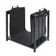 Kaminer 2-in-1 Firewood Stand and Bag, Black