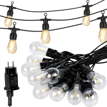 Garden Garland 20 LED Bulbs, 20m, Warm White