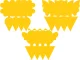 Yellow Sticky Traps for Plants Against Fungus Gnats and Insects, 12 pcs